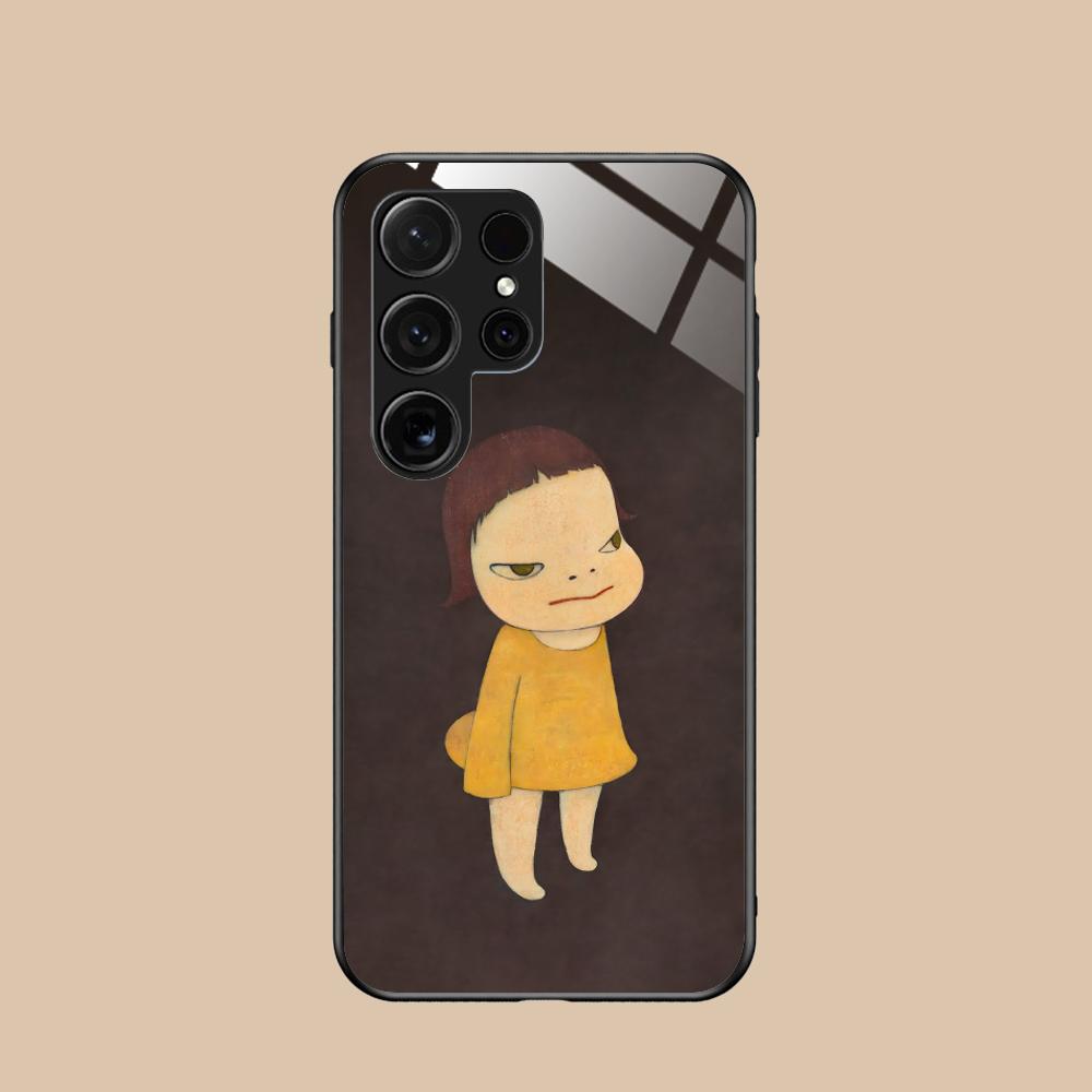 Anime Yoshitomo Nara Phone Case for Samsung Galaxy S26 S25 S24 S23 S22 S21 S20 Note20 Plus FE Ultra Glass Colorful Cover Luxury