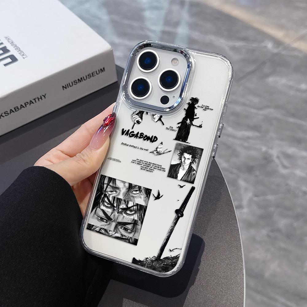 

Hot New Vagabond Samurai Phone Case For iPhone 17 Air 16 e 15 14 13 12 11 Pro Max Plus SE 2020 2022 Transparent Soft Cover iPhone 16e