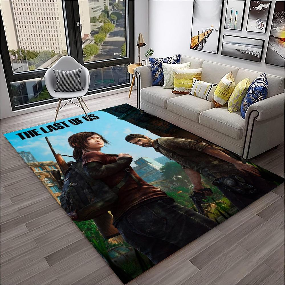 Pedro The Last of Us Horror TV Spiel Teppich Teppich für Zuhause Wohnzimmer Schlafzimmer Sofa Fußmatte Dekor, Kinderteppich Rutschfeste Bodenmatte