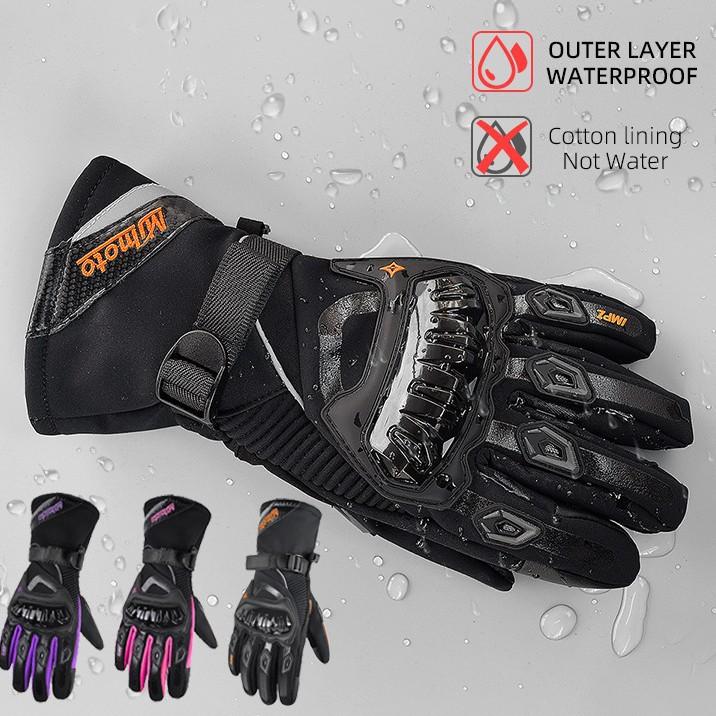 Riding anti-drop and non-slip touchscreen locomotive racing full-finger gloves four-season tram