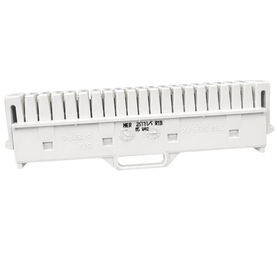 Connection Strip, Greenovive, Ner 25131 R1B, Lsa Idc Punch-Down, 10-Pair Gray Without Separator