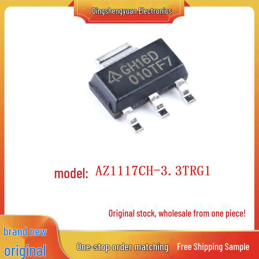 AZ1117CH-3.3TRG1 Linear Regulator IC, SOT-223, 3.3V, Silkscreen GH16D, Straight Pin
