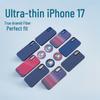 Apple iPhone 17 Ultra-thin Kevlar Case with Magnetic Suction, Alloy Frame, Aramid Fiber, and Half-wrapped Design