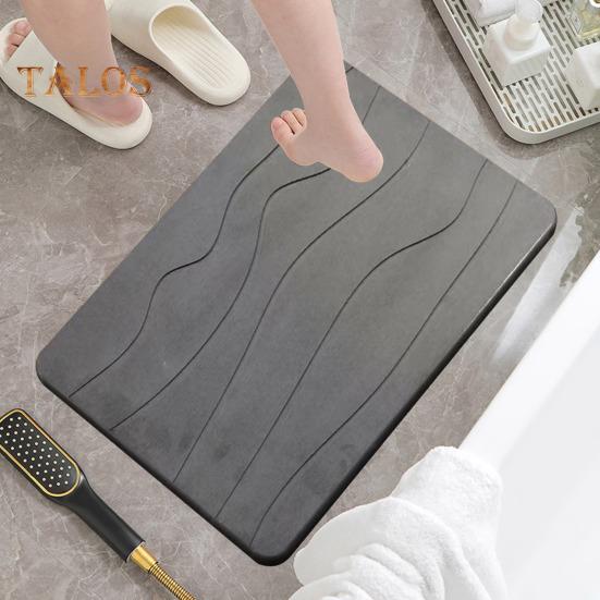 Bathroom Floor Mat Quick Absorbent Quick-Drying Diatom Mud Anti-Slip Bottom Entry Rug Easy To Clean Multipurpose Bath Shower Sink Kitchen Carpet