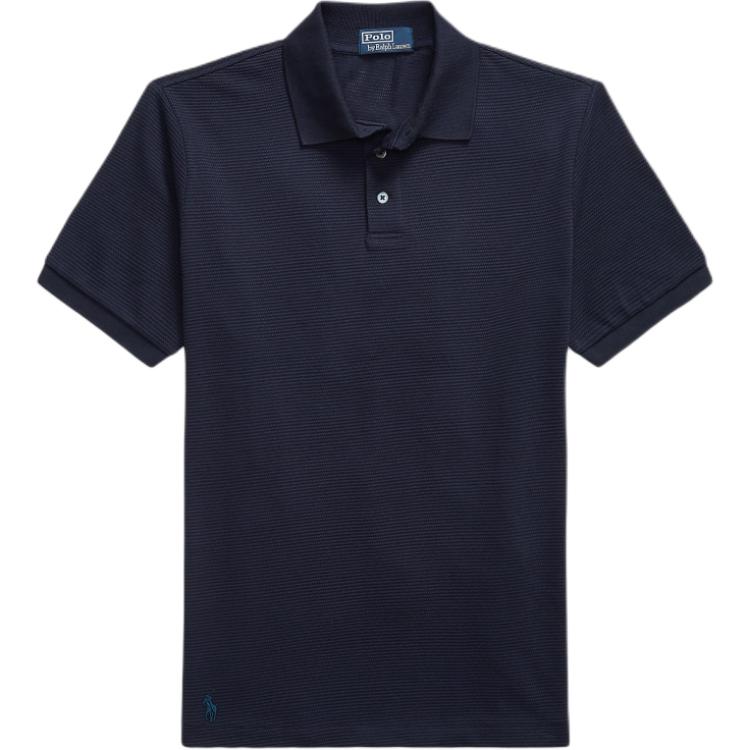

Polo Ralph Lauren Рубашка поло в рубчик с пуговицами, вышитым маленьким пони и разрезами на коротких рукавах для мужчин MNPOKNI1N823738-410 L