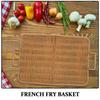 Rectangle Plastic Rattan Serving Trays with Handles Woven Storage Tray for Bread Fruit Snacks for Coffee Table Restaurant Buffet