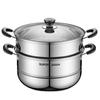 Supor 26cm 304 Edelstahl Doppelschicht Dampfgarer