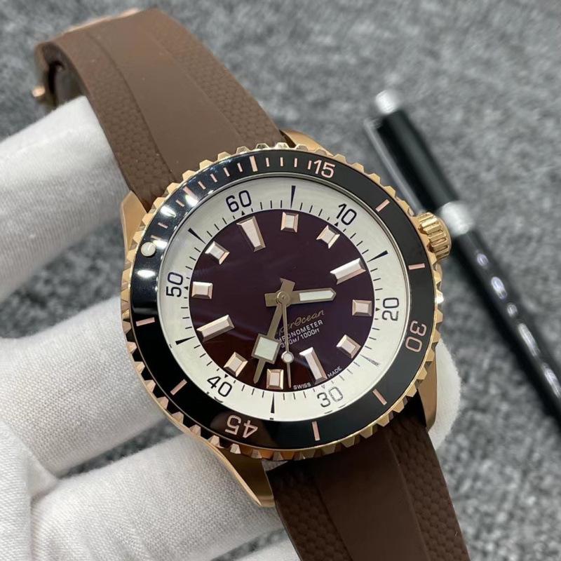 Bainilai BNL Super Ocean Ceramic Bezel Quartz Men's Watch with Calendar
