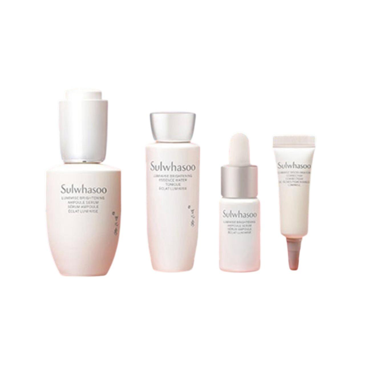 Sulwhasoo Lumiwise Brightening Ampoule Serum 4-Item Special Set - Intensive Glow & Tone Correcting K-Beauty Kit