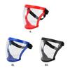 Diamond Grade Full Face Protective Fashionable Shield PC Face Black Blue Red