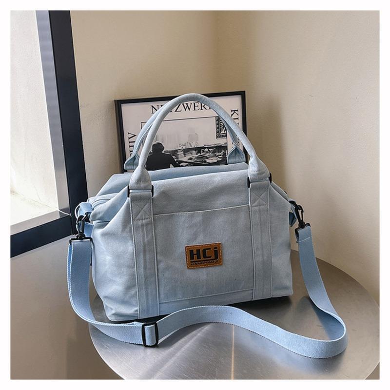 

Denim bag women s large-capacity new versatile summer messenger bag college student portable tote bag світло-синій колір