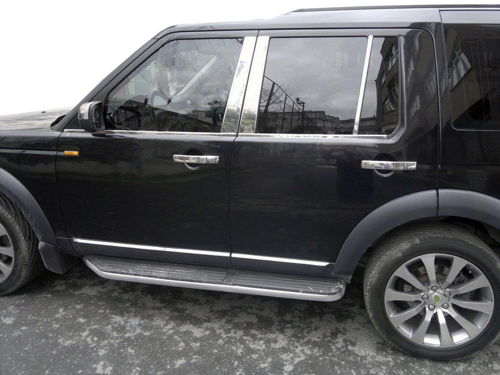 

Молдинг дверних стійок (6 шт, нерж.) для Land Rover Discovery III