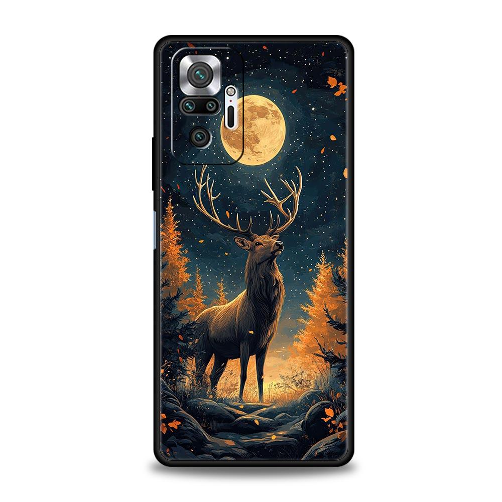 Deer Lichee Pattern Phone Case Cover for Redmi 14C 10C Note 15 14 13 12 10 11 K40 Pro Plus 5G Soft TPU Shockproof Shell Fundas
