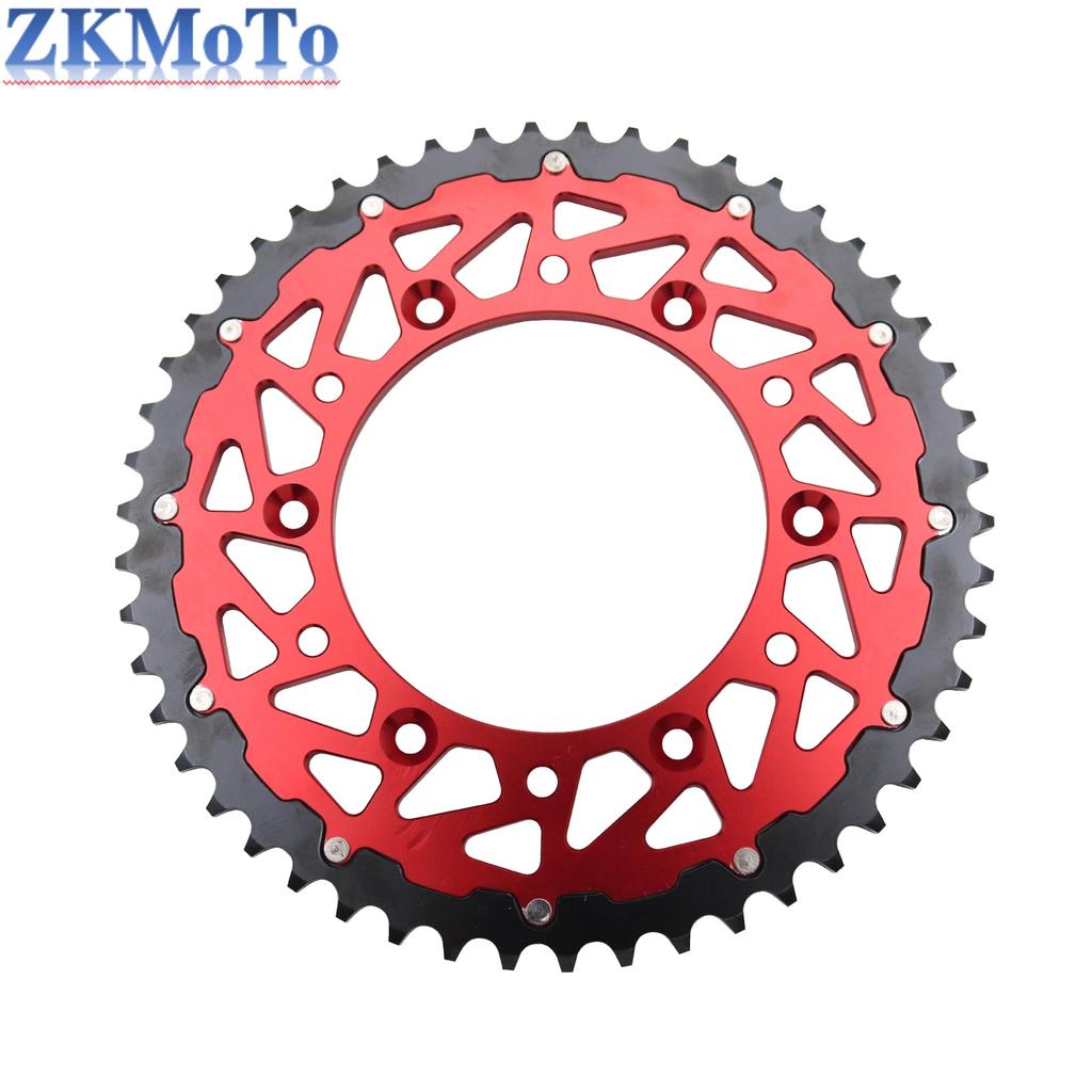 50T 52T Motorcycle Rear Chain Sprocket For KTM EXC EXCF SX SXF XC XCF XCW XCFW SMR 125 150 200 250 300 350 400 450 520 525 530