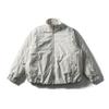 Mens Loose Fit Stand Collar Down Jacket Solid Color White Duck Winter Warm Coat