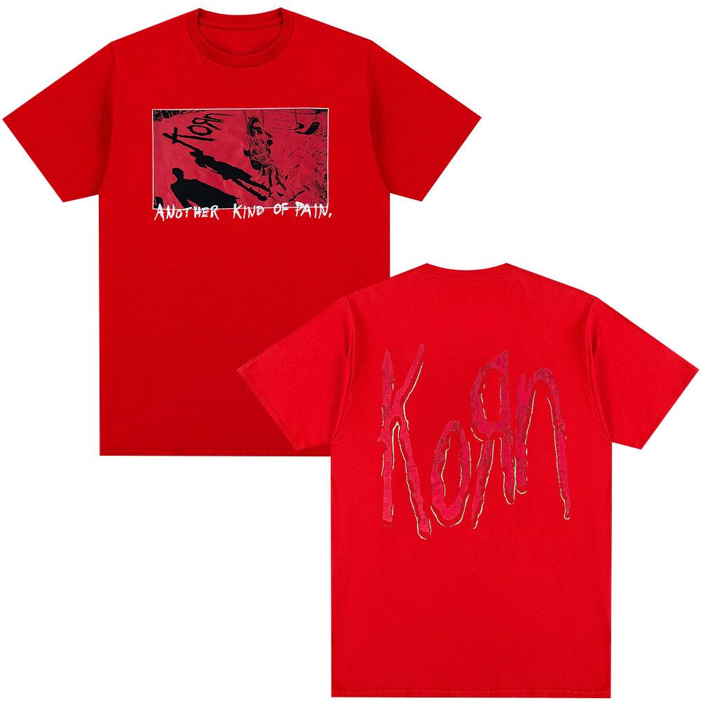 Korn Another Kind of Pain T Shirt Metal Gothic Rock Band T Shirts Unisexs Women Cotton Oversized Short Sleeve Tshirt Streetwear S