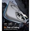 Protective Case - BOOLING - for iPhone 16 - Shockproof - Magnetic Ring Stand - Grey