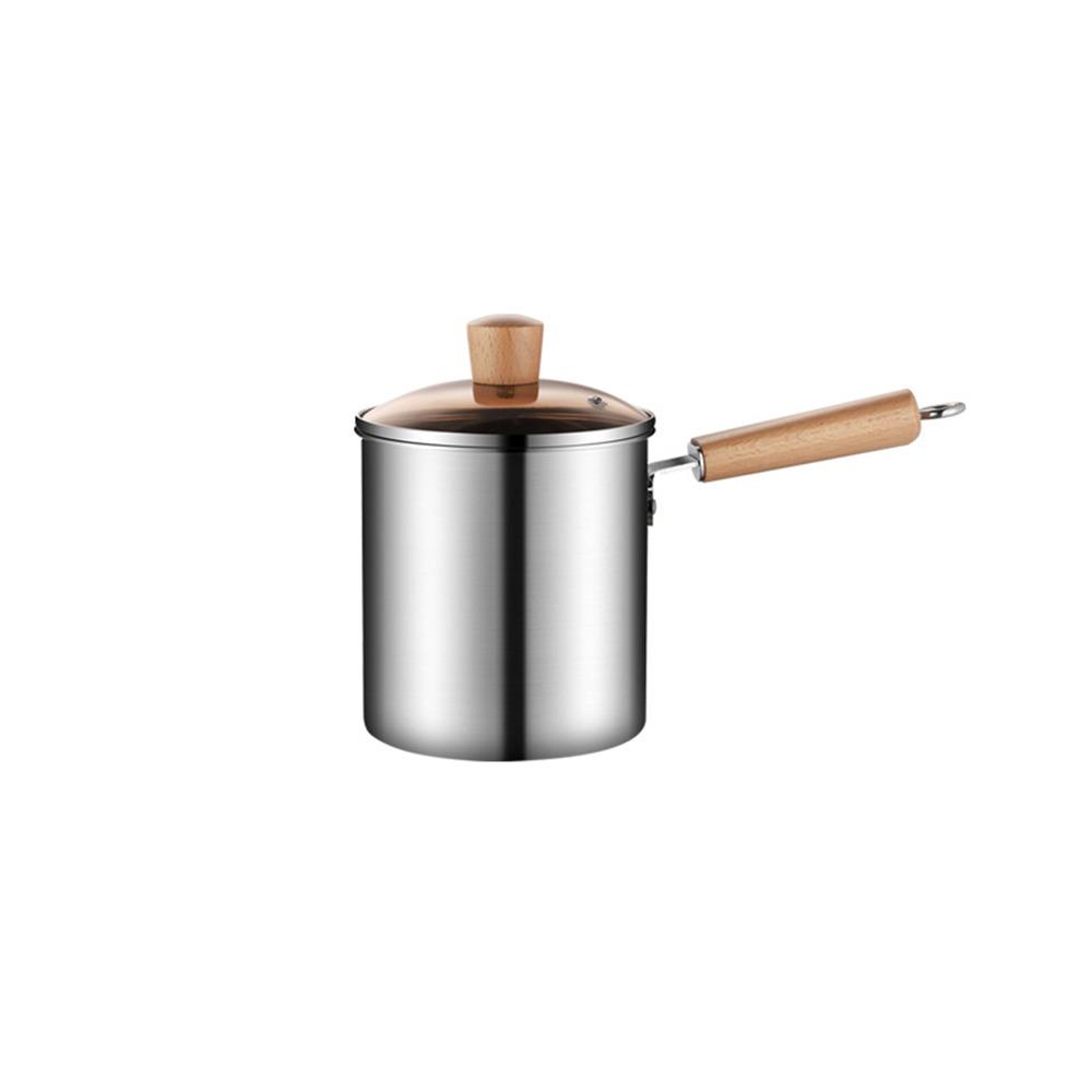 

Strainer Basket Deep Fryer with Strainer Stainless Steel Frying Pan Vegetables Frying Pot