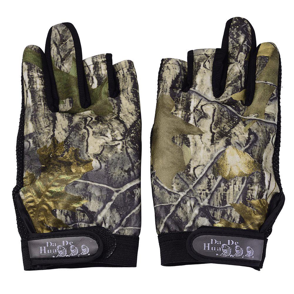 Non-slip Rubber Particles Fishing Camo Gloves Folding Camping & Hiking Hunting Non-slip Rubber Particles Fishing Camo Gloves Folding Camping & Hiking Hunting