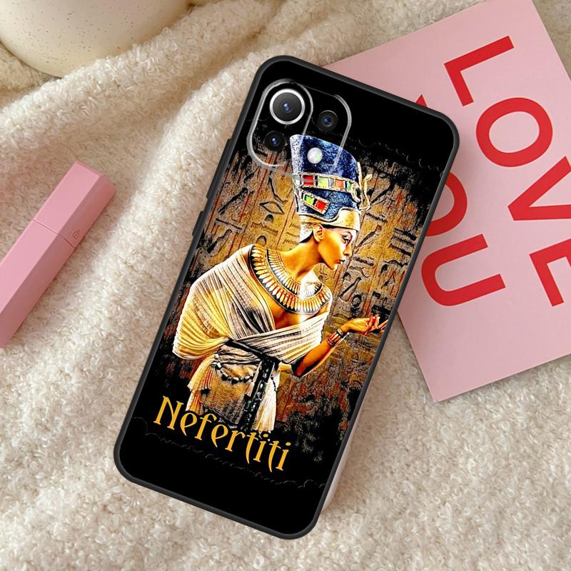 Egypt Nefertiti Ankh Case For Xiaomi 15 14 Ultra 13T 14T 15T Pro 17 Pro Max POCO F8 F7 F5 F6 X3 X5 X6 X7 Pro Cover