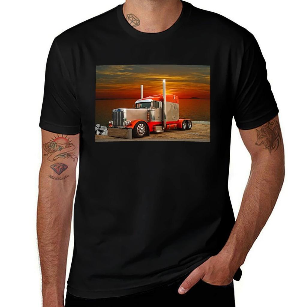 Cool Peterbilt Tshirt Thanksgiving Day Tee Top