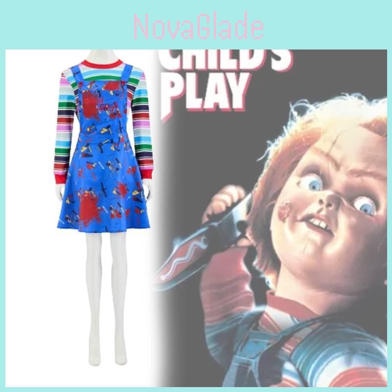 Chucky-Kostüm aus „Child's Play“ für Halloween-Partys und Bühnenauftritte