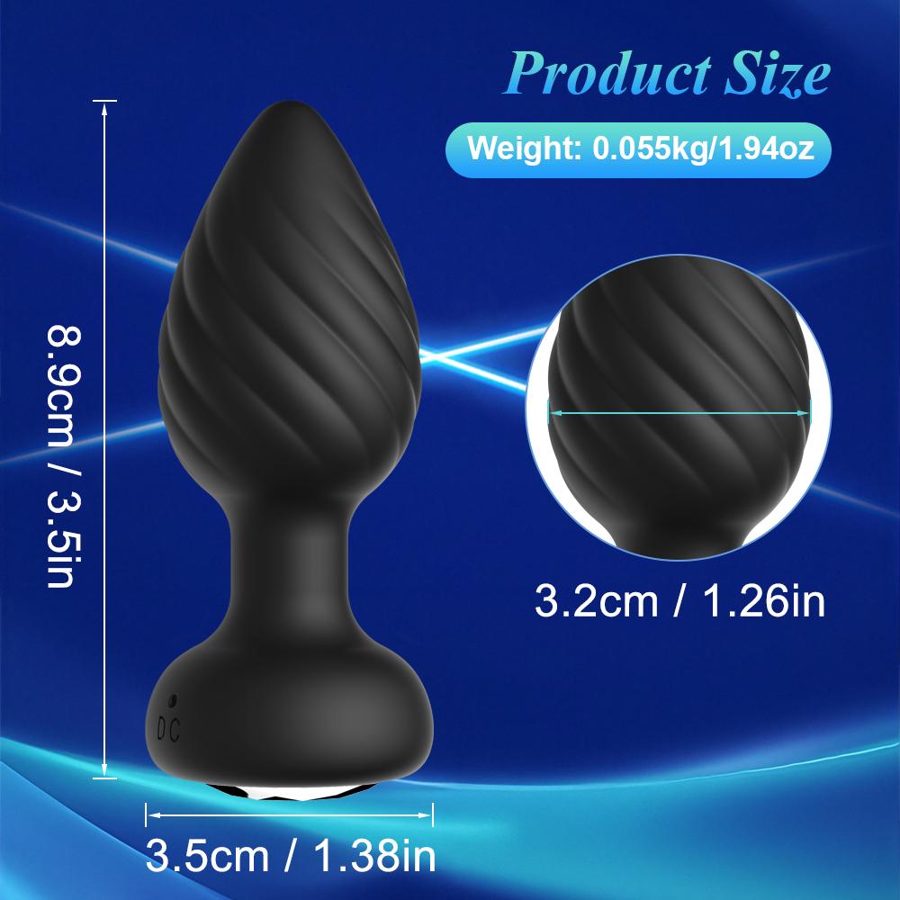 Portable Anal Plug Vibrator Prostate Massage Wireless Remote Control Dildo Butt Plug Vibrators Sex Toys for Man Women Adult Sex Toys Anal Masturbator
