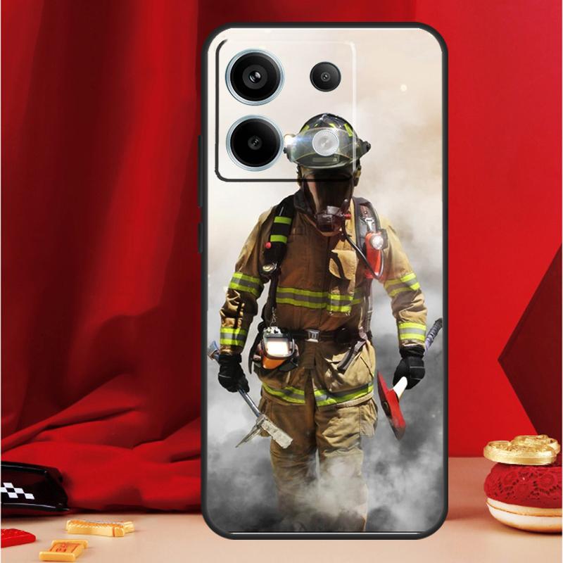 Firefighter Heroes Fireman Case For Xiaomi Redmi Note 13 Pro 12 11 9 10 Pro 12S 11S 10S 9S Redmi 12 10C 12C 13C Cover