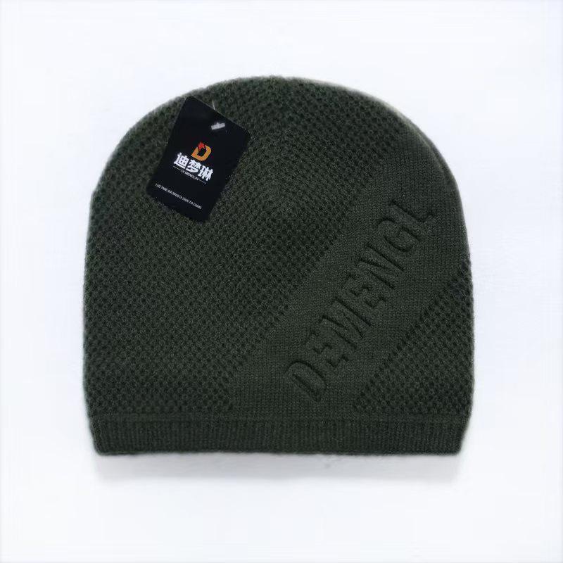 

Новая шапка мужская шапка с защитой ушей осенне-зимняя вязаная шапка кашемировая теплая шапка плюшевая утолщенная шерстяная шапка average size