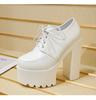 2025 15cm Catwalk Thick Heel Super High Heel Dance Runway Roman Shoes Nightclub Short Women's Shoes ZYW-839-3
