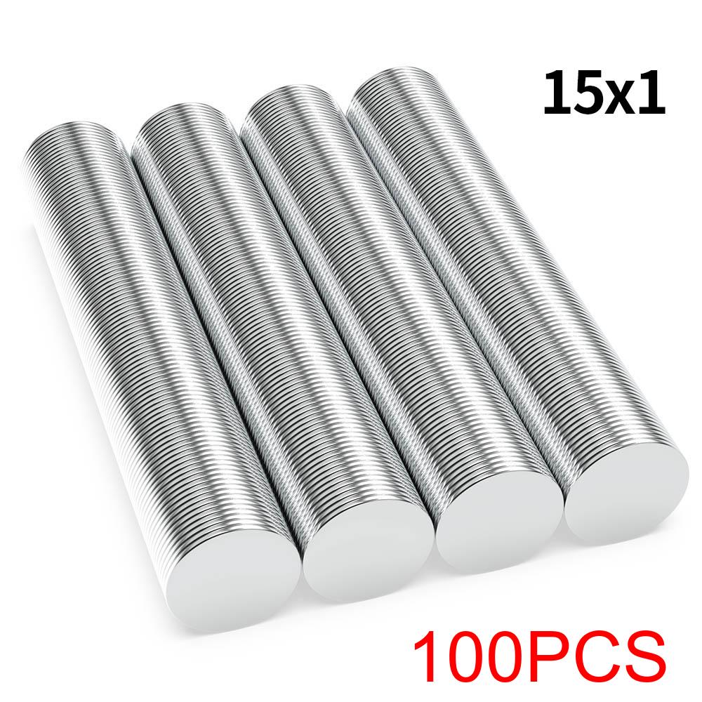 Super Strong Neodymium Magnet N35 NdfeB Permanent Magnetic imanes Round Powerful Magnets Refrigerator 15x1 15x2 15x3 15x4 15x5