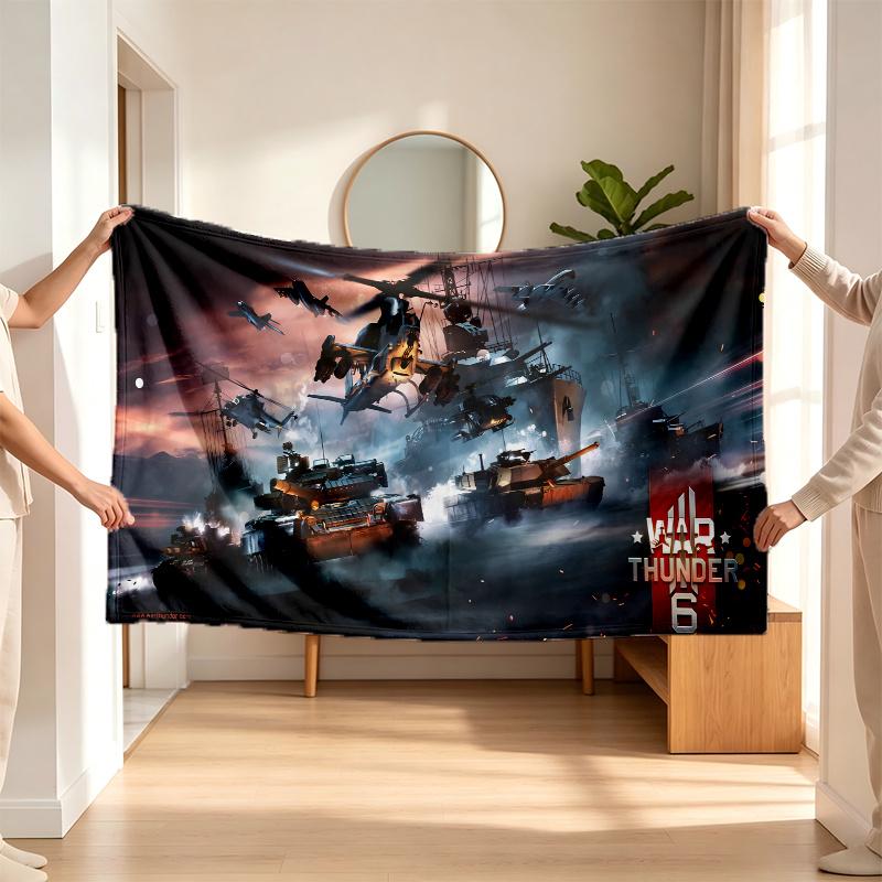 War Thunder (5) Flaneldecke ein weicher Akzent für Schlafzimmer und Wohnzimmer und ein gemütliches Zuhause-Geschenk