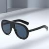 New Women's Large Frame European American Sunglasses - Trendy Goggle Style Fashion with High-End Feel