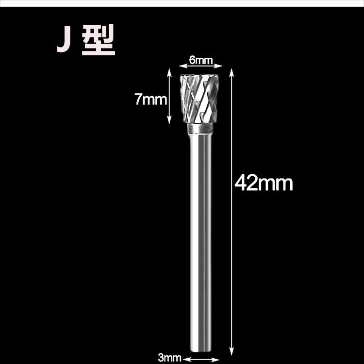 Kõvasulamist volframist terasest lihvimispea kaheteraline pöörlev viilifreespea puidutöötlemislihvimispea juur nikerdus nikerdusnuga