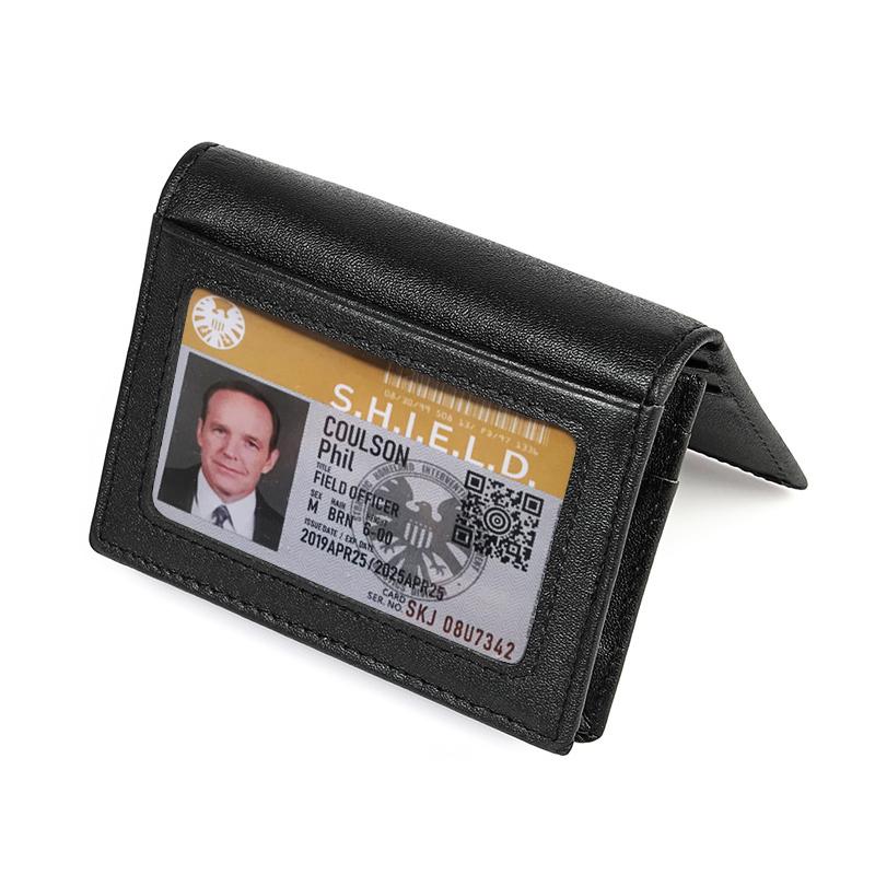 Stilvolle Einfachheit für Herren und Damen, Leder-Geldbörse, Ausweishülle, Visitenkartenetui, antimagnetische RFID-Diebstahlsicherung, kleine Geldbörse für Karten