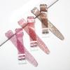 New Shiny Glitter Strap Wristband Transparent Flash for Swatch SUOB704 Silicone Rubber Watchband Waterproof Bracelet 17mm 19mm