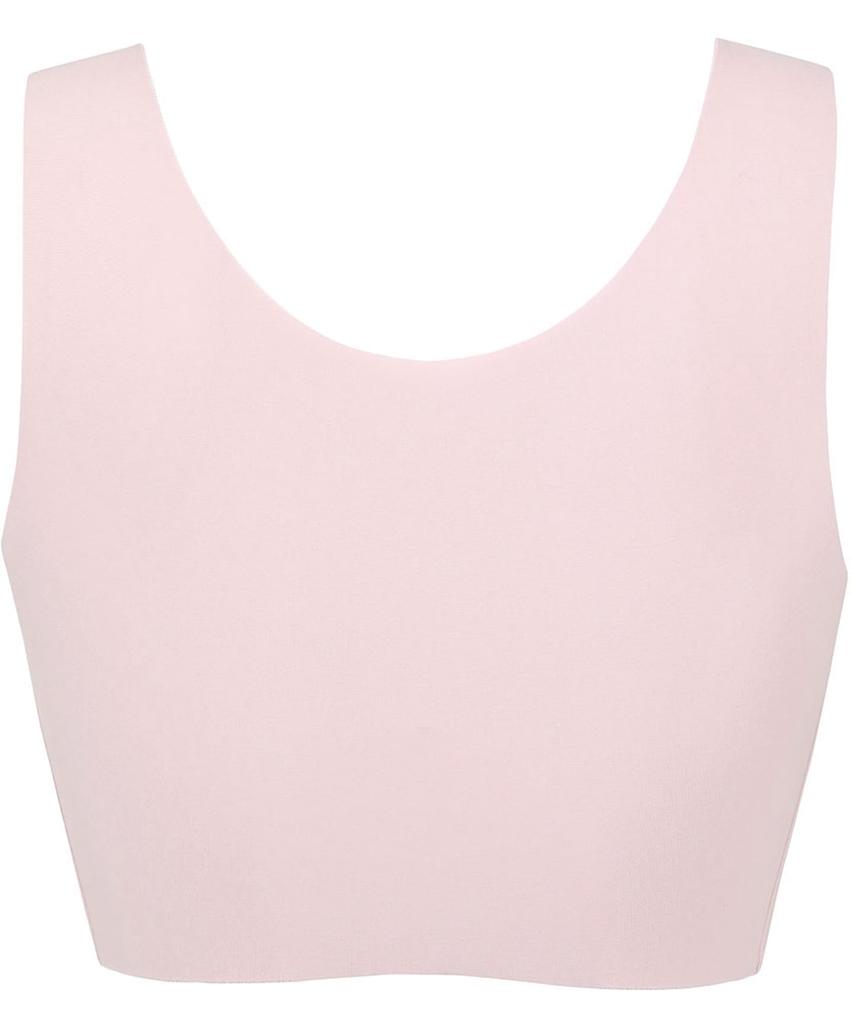 Cotton Blend Comfortable and Less Half Top KB1031 PI M [Wing/Wacoal] Non-wired Bra, Material, Beautiful, Stuffy, [Luxurious Cotton] Women's