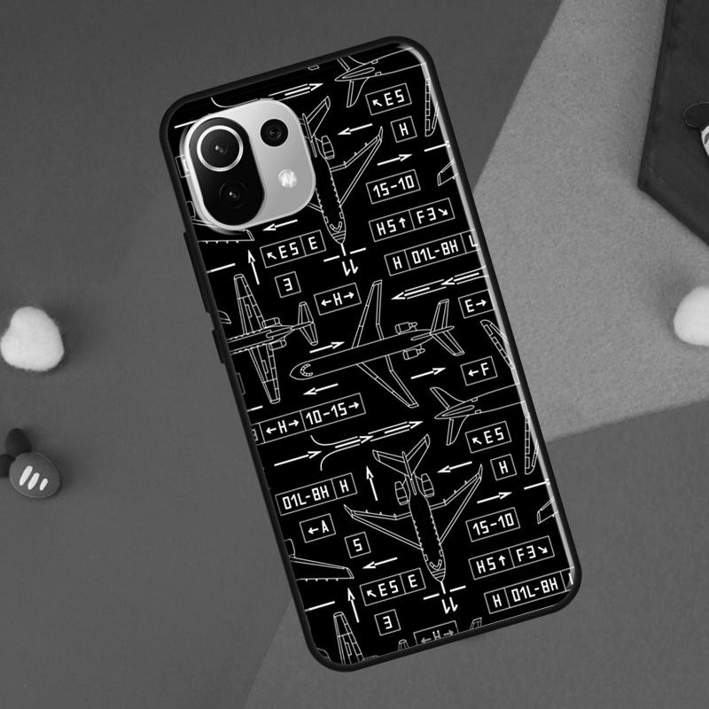 Aviation Aeroplane Pilot Cockpit Cover For Xiaomi 14 Ultra 13 11T 12T 13T 14T Pro POCO X6 X7 Pro X3 X5 F3 F5 F6 M6 Pro Case
