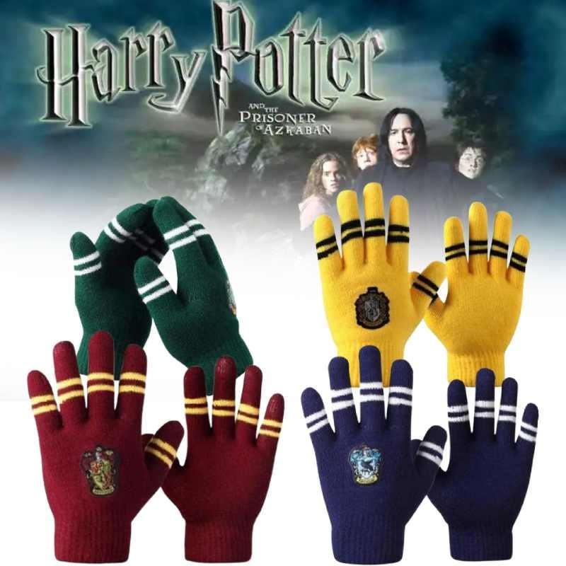 Harry Hogwarts Potter Icon Knitted Gloves Warmth Cosplay Prop Christmas Gifts