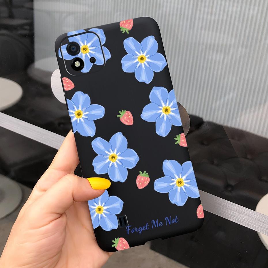 Lovely Pattern Phone Case For Realme C11 2021 C 11 2020 RMX2185 Macaroon Silicone Soft Cases Cover For Realme C11 (2021) RMX3231