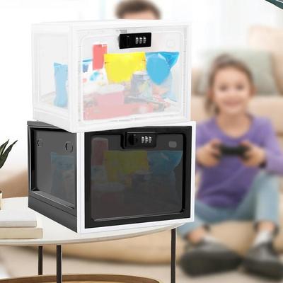 3.6 Gallon Large Capacity Portable Locking Box with Combination Lock Lockable Storage Box Lockable Storage Container