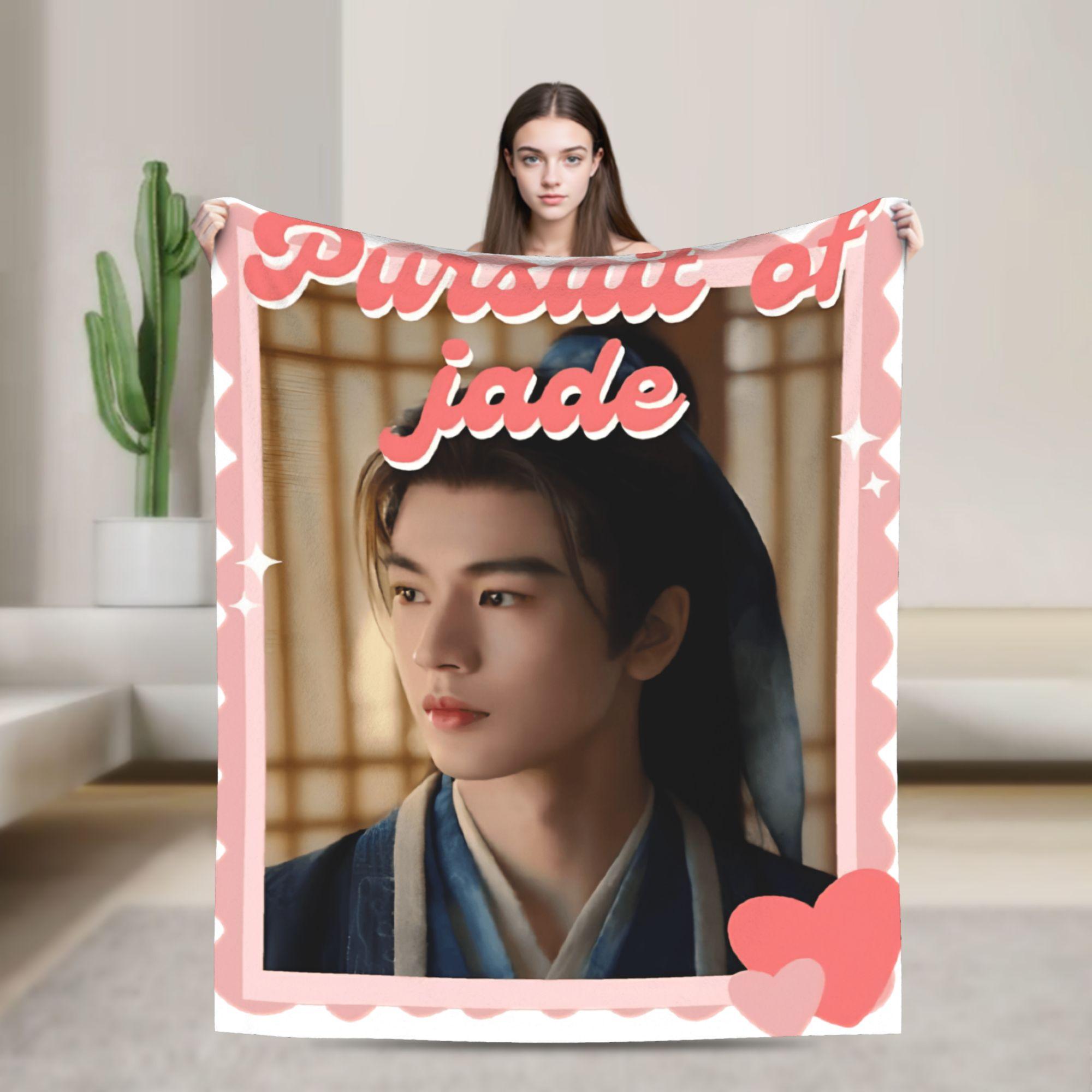Dunika Chen Unisex Pursuit Of Jade Zhu Yu Throw Blanket Warm Comfy Funny Blankets For Couch Chair Travel Flannel Bedspread Bed Cover