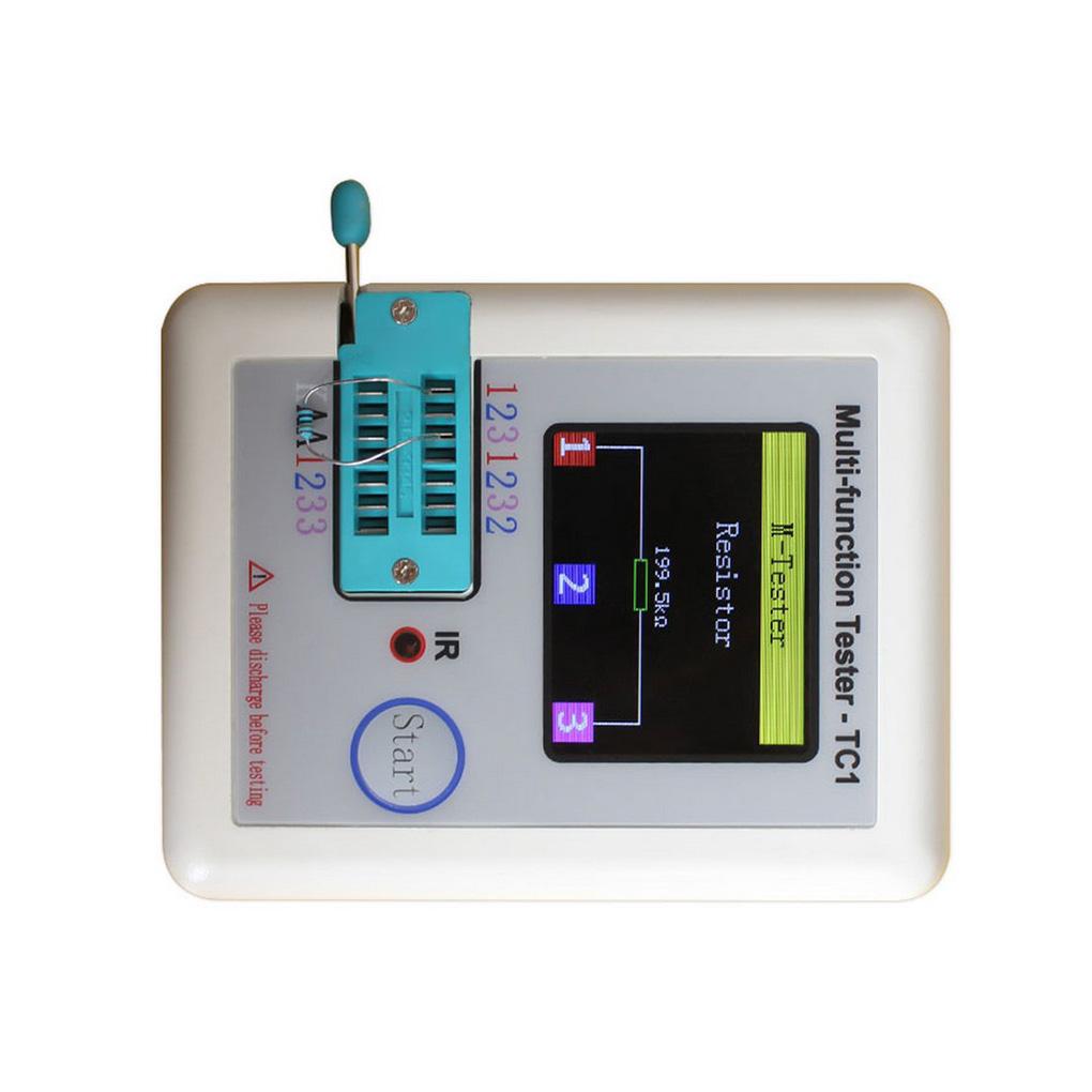 

Тестер транзисторів Цифровий вимірювач ємності JFET Портативний пристрій для самокалібрування Електрик Тестовий детектор резистора