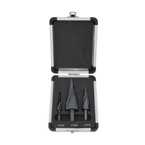 AW Tools Stahl Spiral HSS Stufenbohrer Satz (3er-Pack)
