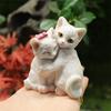 Good-Resin Crafts Cute Kitten Statues Suitable For Office Desks, Couple Resin Cats Can Be Used As A Gift
