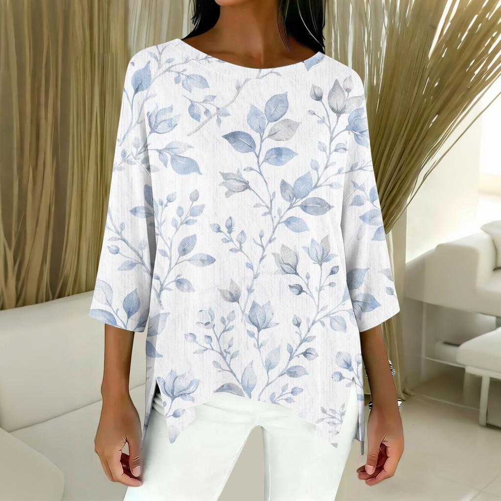 Women's 3/4 Sleeve Shirts Graphic Tees Shirts Casual Basic Tops Pullovers