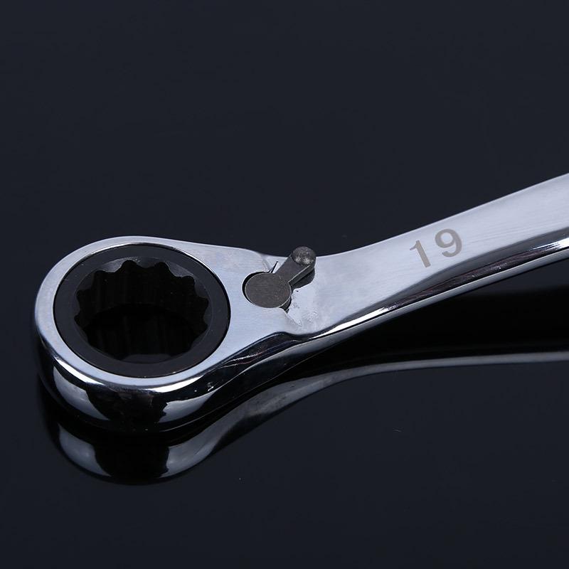 Plastic Handle Dual-Use Multi-Spec Ratchet Wrench for Household Tools