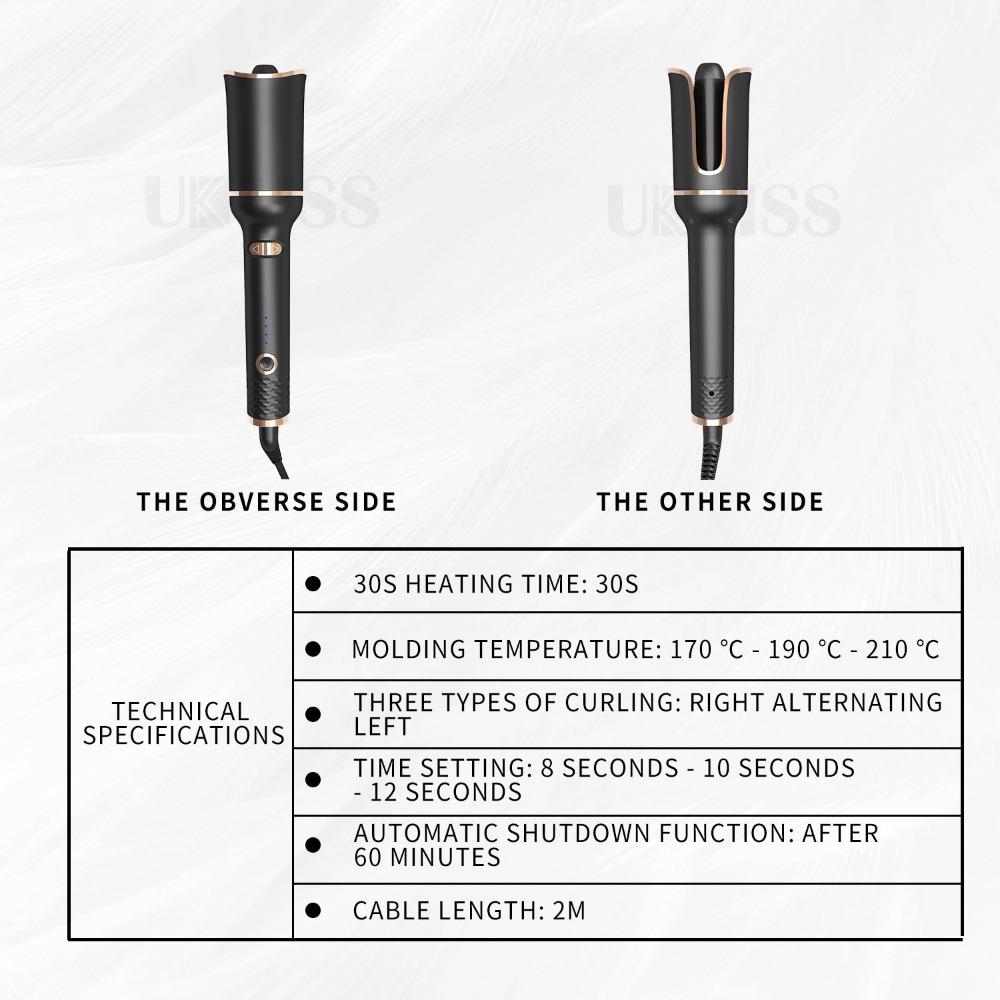 Автоматические щипцы для завивки щипцы для завивки электрических вращающихся яичных — фото 6