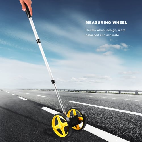 Road Measure, Distance Measuring Device, Dual Wheel Measuring Wheel, High Accuracy Ergonomic Distance Measuring Wheel, 9999m