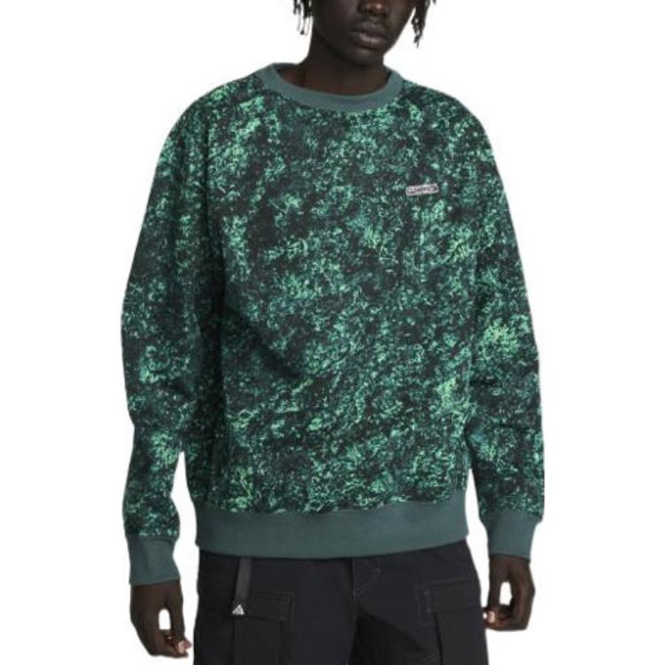 Nike ACG THERMA FIT Sweatshirts Unisex Spring Green Crew Neck Moderate Regular DV9101-363